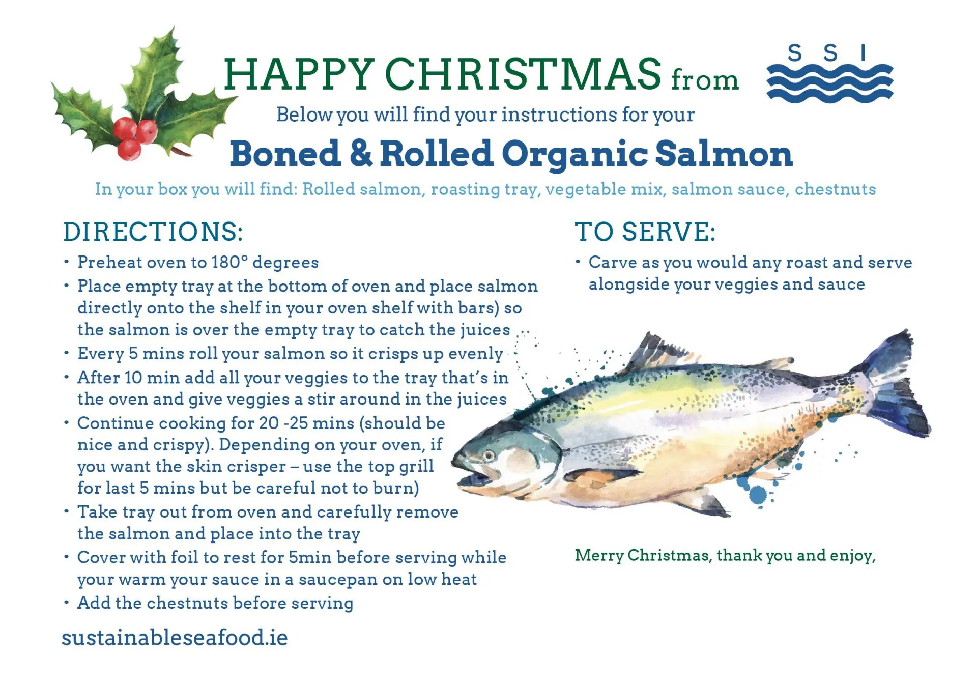 Boned and Rolled Organic Irish Salmon with Persian Stuffing - Image 7