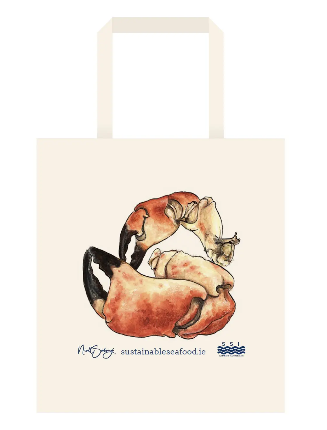SSI Sustainable Tote Bags - Crab Claws